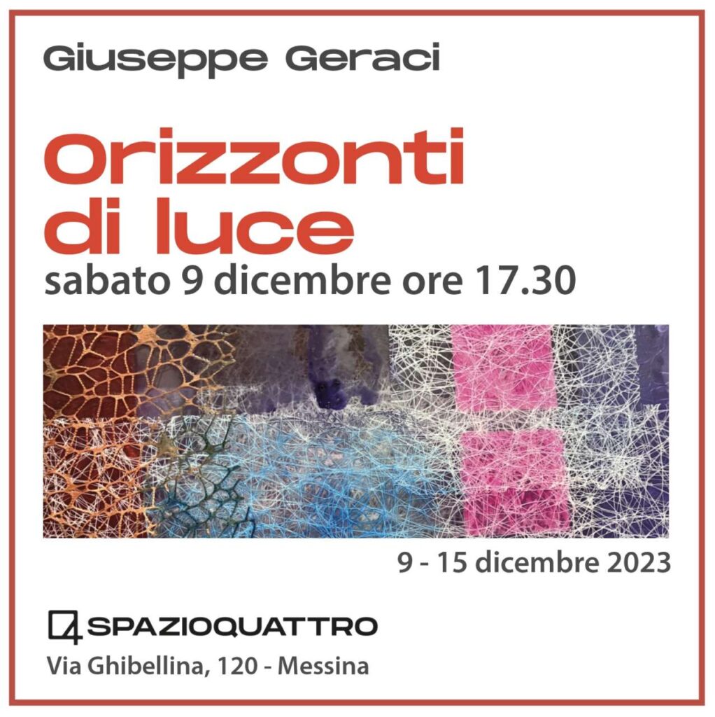 MOSTRE –  Arte contemporanea alla galleria Spazioquattro con “Orizzonti di luce” di Giuseppe Geraci