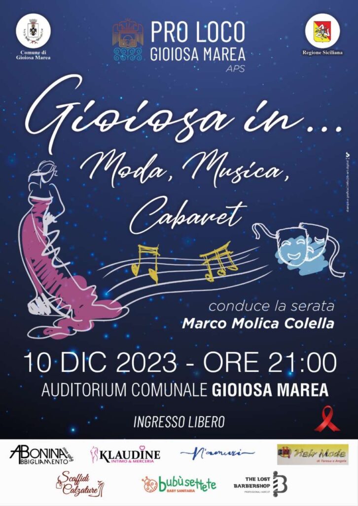 GIOIOSA MAREA – “Gioiosa in…moda, musica e cabaret” l’evento organizzato dalla Pro Loco