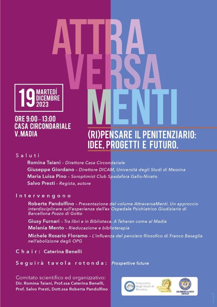 BARCELLONA P.G. – Seminario AttraversaMenti. (Ri)Pensare il penitenziario: idee, progetti e futuro