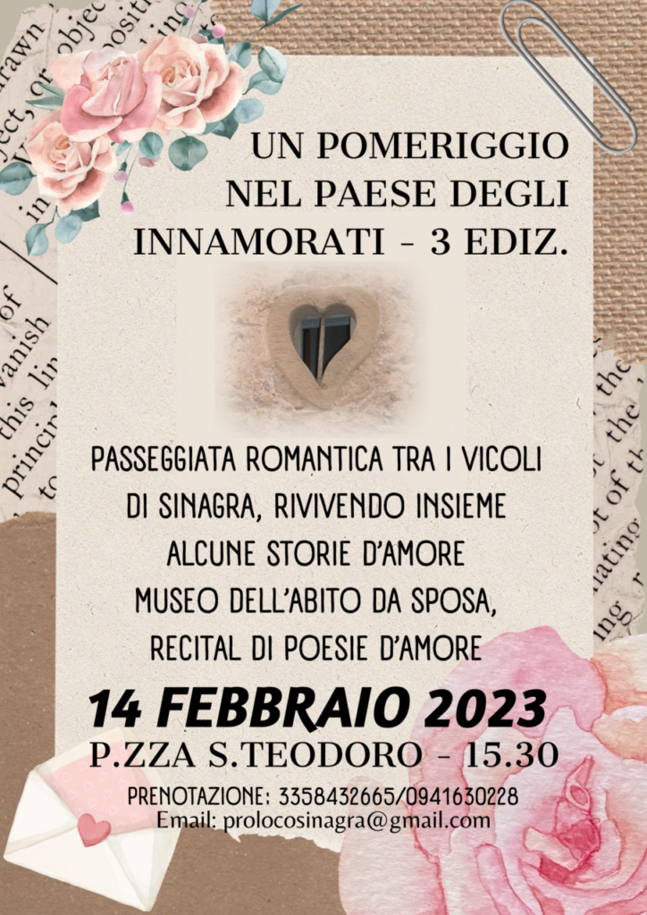SINAGRA – Un pomeriggio nel paese degli innamorati