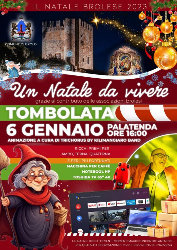 BROLO – Domani la grande tombolata al nuovo palatenda