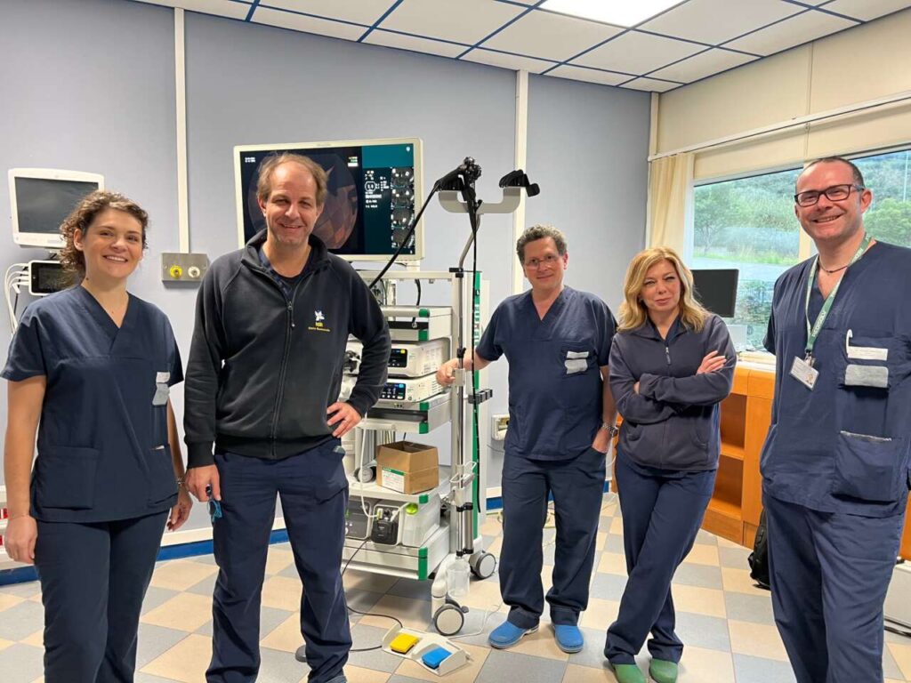 SANITÀ – Al Giglio la terza sala endoscopica. collaudata la nuova colonna
