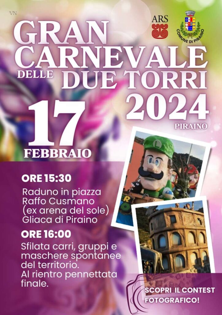 OGGI SI SFILA – A Gliaca il Carnevale delle due Torri