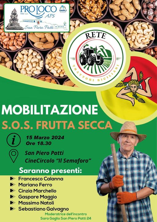 RETE TRATTORI – Domani a San Piero Patti mobilitazione dei nocciolicultori dei Nebrodi