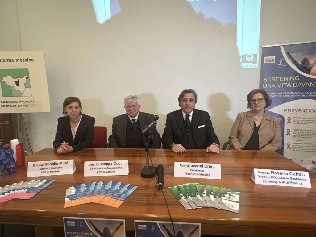 PREVENZIONE TUMORE COLON RETTO – Asp e Federfarma Messina insieme per uno screening contro una delle patologie più insidiose