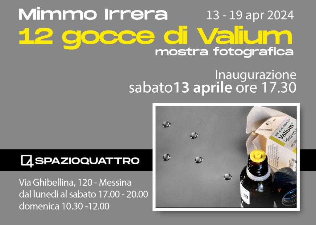 MOSTRE – Alla Spazioquattro “12 gocce di Valium” del fotografo messinese Mimmo Irrera
