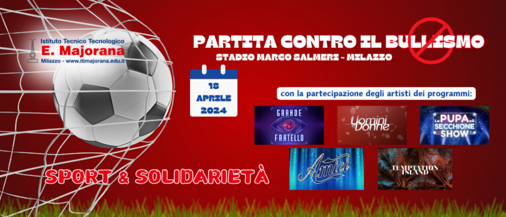 MILAZZO – Il Majorana aderisce all’ Evento di sport e solidarietà “Gli Angeli della TV”