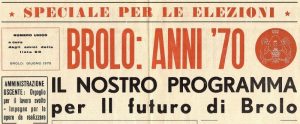 BROLO – 50 anni fa, la svolta politico – amministrativa del paese