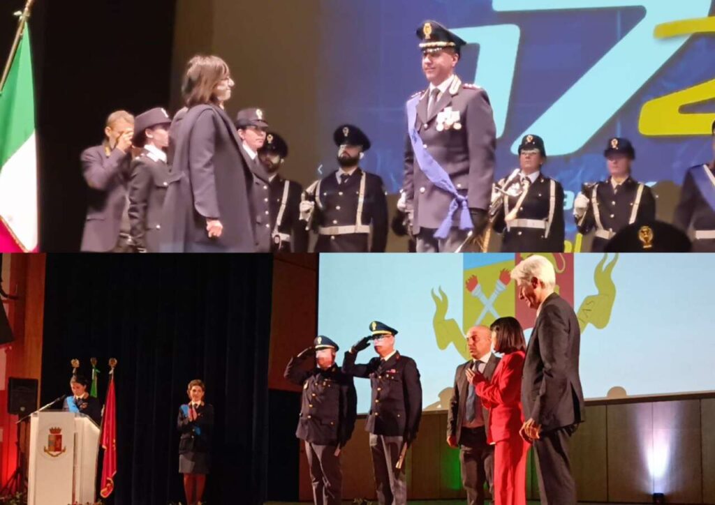 FESTA DELLA POLIZIA – Medaglie d’oro consegnate ai poliziotti che salvarono la vita a Giuseppe Antoci nel 2016