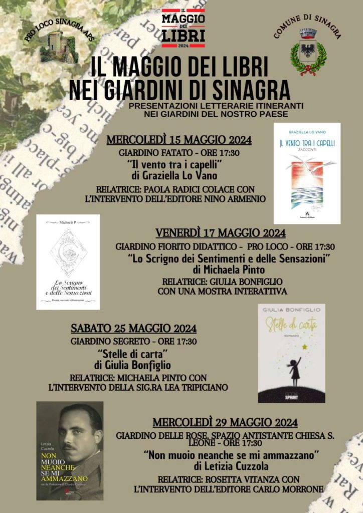 MAGGIO DEI LIBRI – Nei giardini di Sinagra