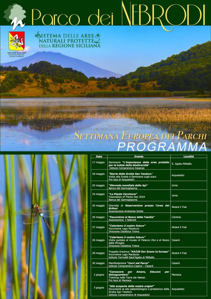 GIORNATA EUROPEA DEI PARCHI – Gli appuntamenti del Parco dei Nebrodi dal 17 maggio al 3 giugno
