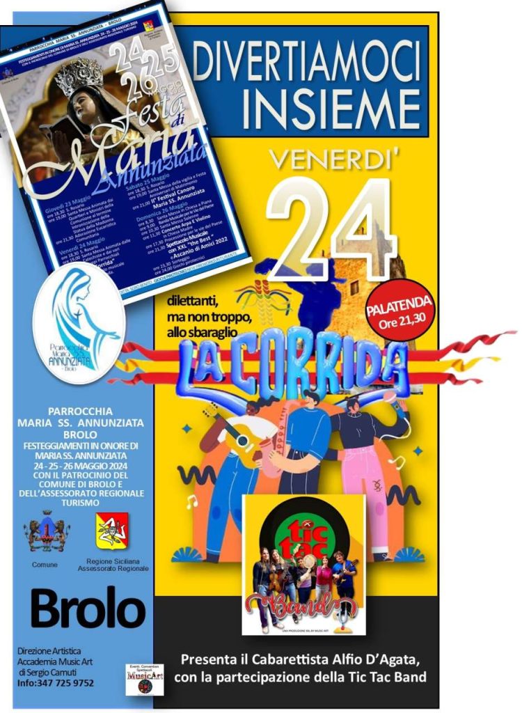 LA FESTA DI BROLO – Ecco gli appuntamenti per “divertirsi insieme”