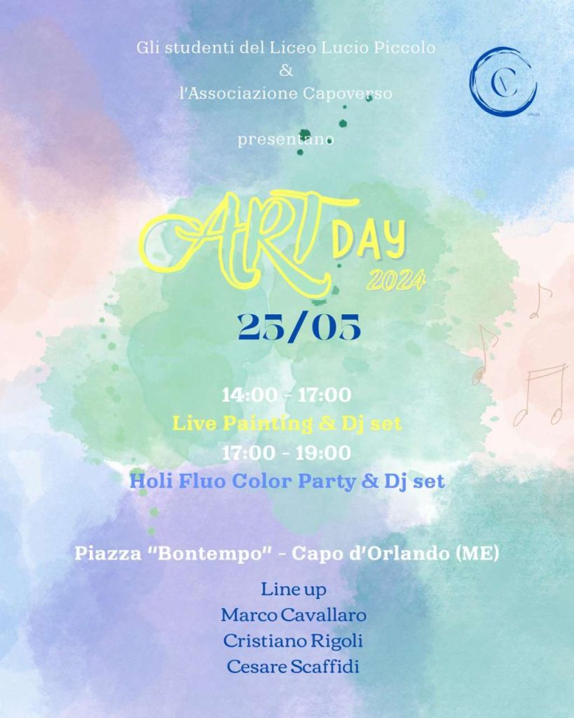 CAPOVERSO – Art Day a Capo d’Orlando, un evento di creatività e socialità per i giovani