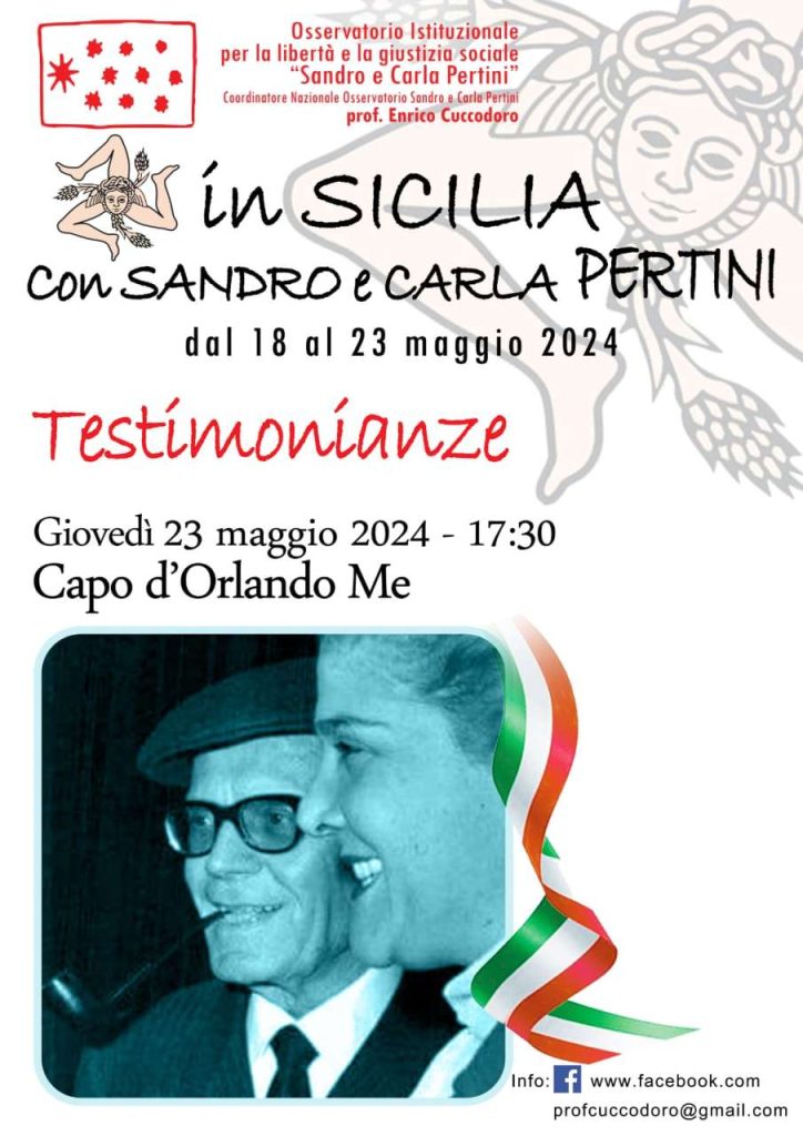CAPO D’ORLANDO – Si ricorda Sandro Pertini con la lista “Stati Uniti d’Europa”