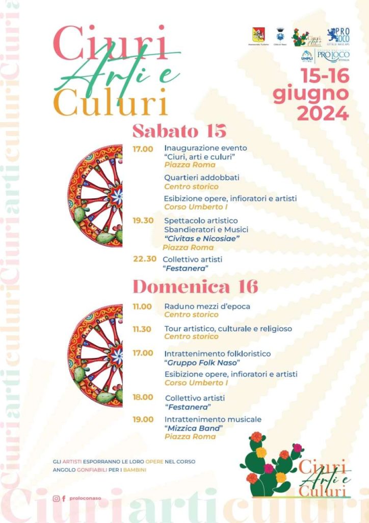 NASO – Ecco “Ciuri Arti e Culuri” il primo evento organizzato dalla Pro Loco