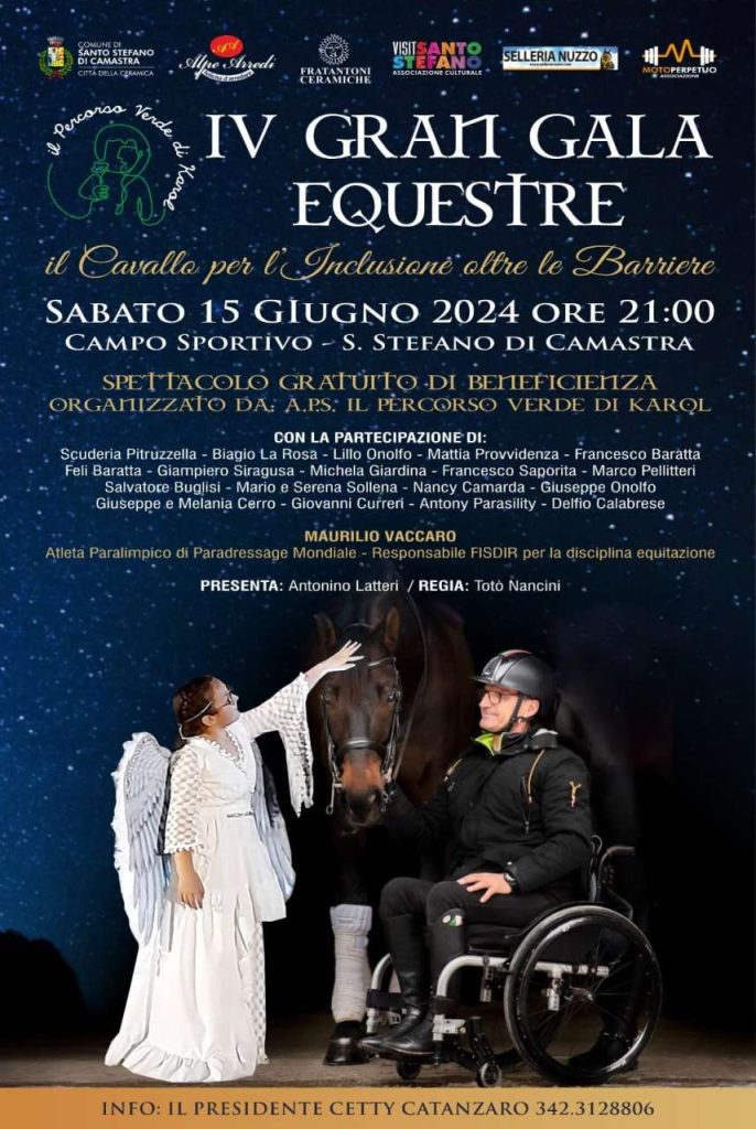 PERCORSO VERDE KAROL – Sabato a Santo Stefano di Camastra il gran galà equestre