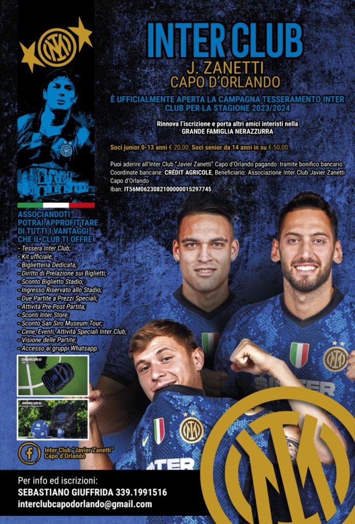 INTER CLUB CAPO D’ORLANDO – Tante iniziative per la nuova stagione, superata quota 100 nei tesseramenti