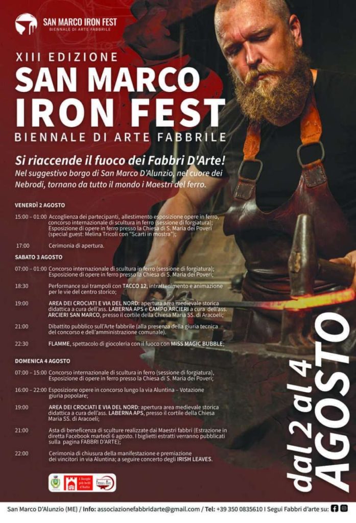 SAN MARCO D’ALUNZIO – Tutto pronto per la 13ª Biennale d’Arte Fabbrile