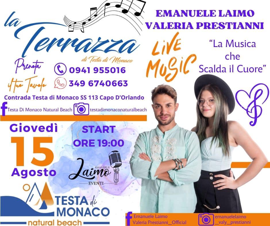 APPUNTAMENTI ESTIVI – Tra buon cibo e ottima musica al ristorante La Terrazza di Testa di Monaco