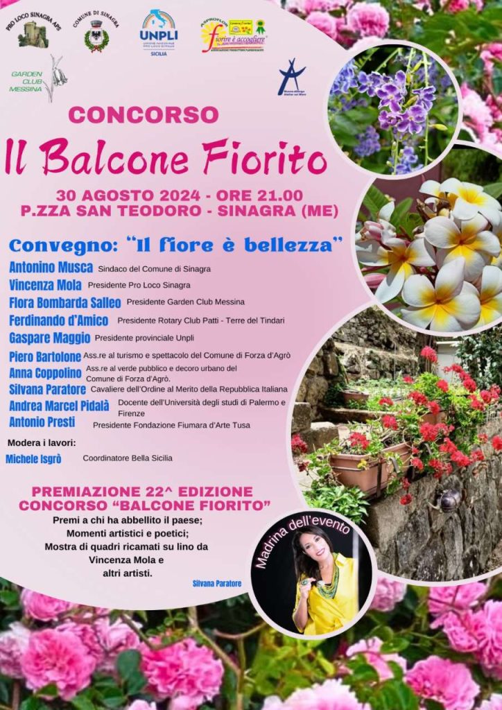 SINAGRA – Premiazione balcone fiorito 22ª edizione