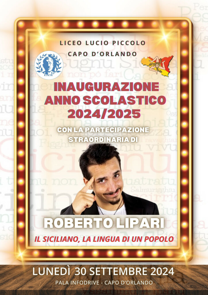 LICEO LUCIO PICCOLO – A Capo d’Orlando, sarà Roberto Lipari ad inaugurare l’anno scolastico