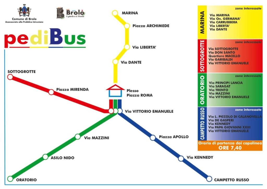 PEDIBUS – A Brolo dal 16 settembre il progetto diventa realtà