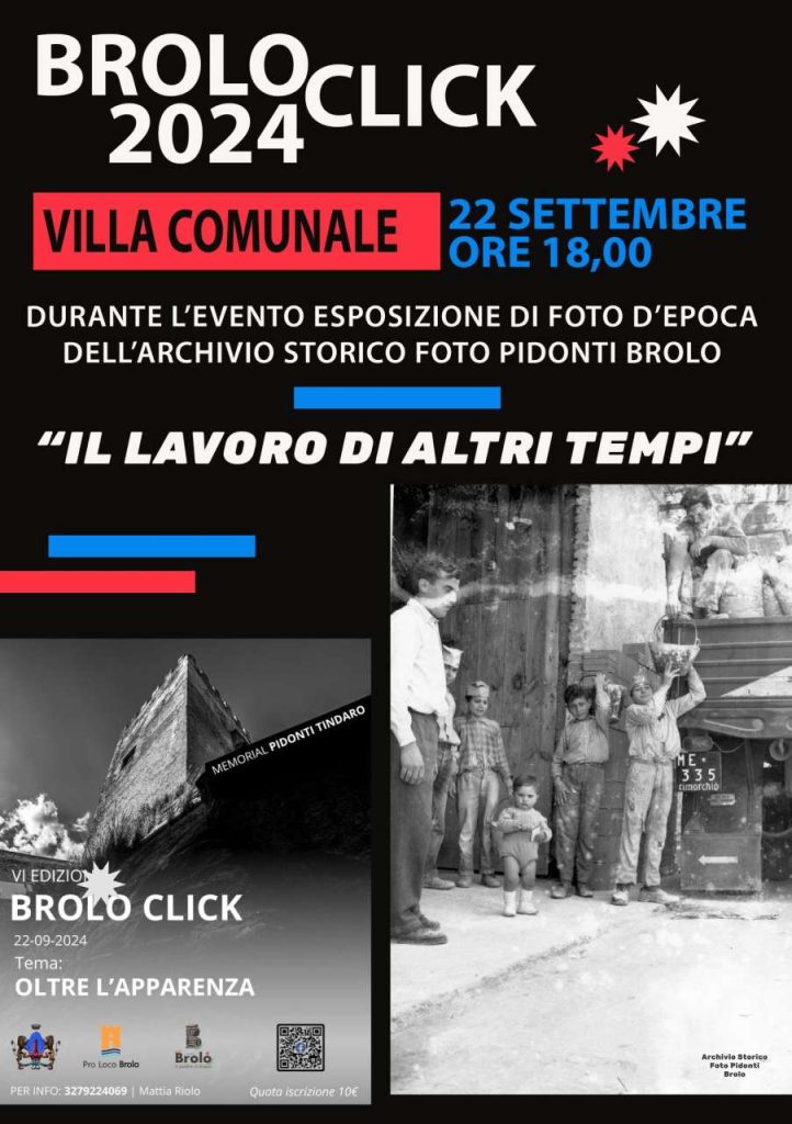 MOSTRE DA VEDERE – A Brolo “il lavoro d’altri tempi”
