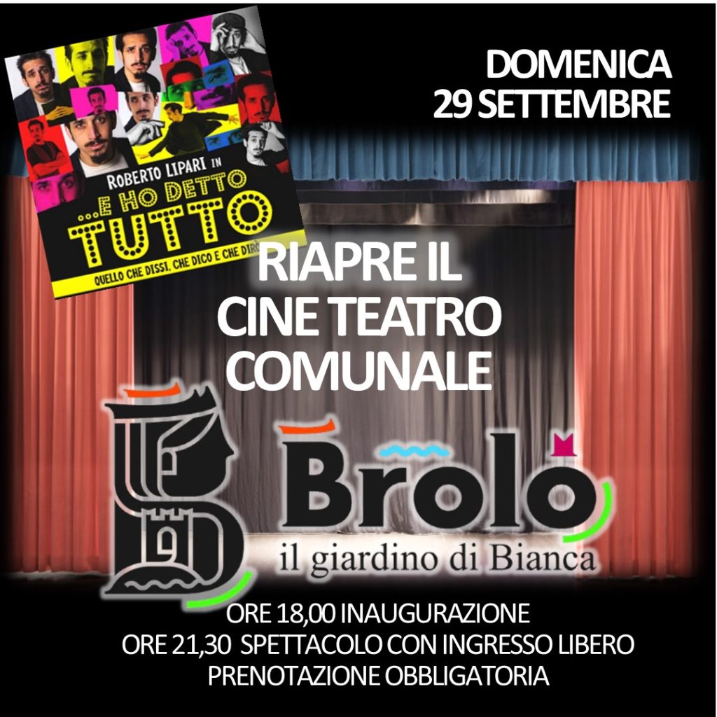 BROLO – Domenica l’inaugurazione del nuovo cineteatro