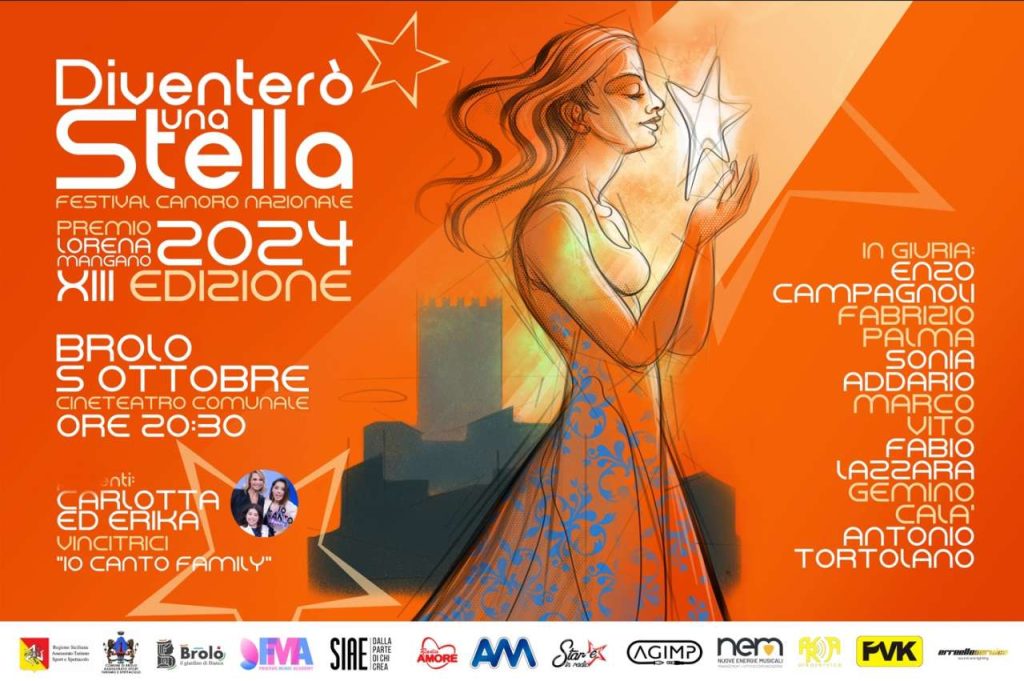 DIVENTERO’ UNA STELLA – A Brolo, tutto pronto per la XIII Edizione del Festival Canoro Nazionale, Premio Lorena Mangano
