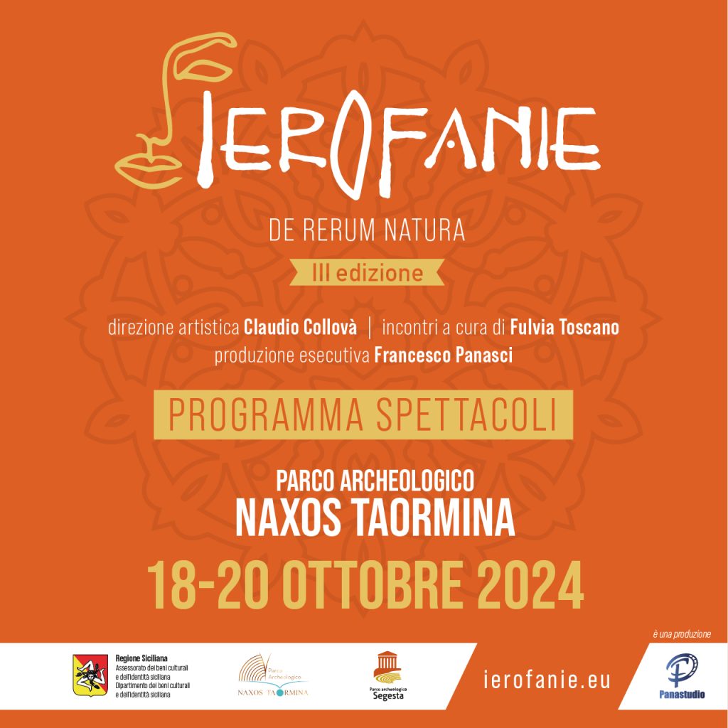 IEROFANIE – Dal 18 al 27 ottobre nei Parchi archeologici di Naxos-Taormina e Segesta