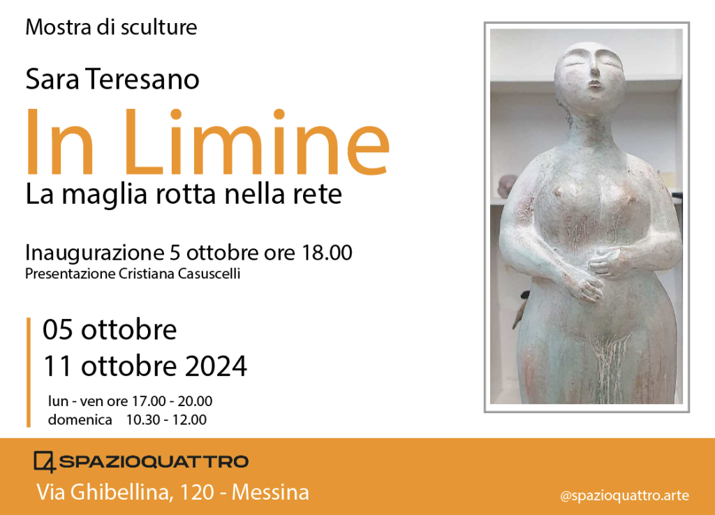 MOSTRE – “In Limine, la maglia rotta nella rete” le sculture di Sara Teresano alla Galleria Spazioquattro