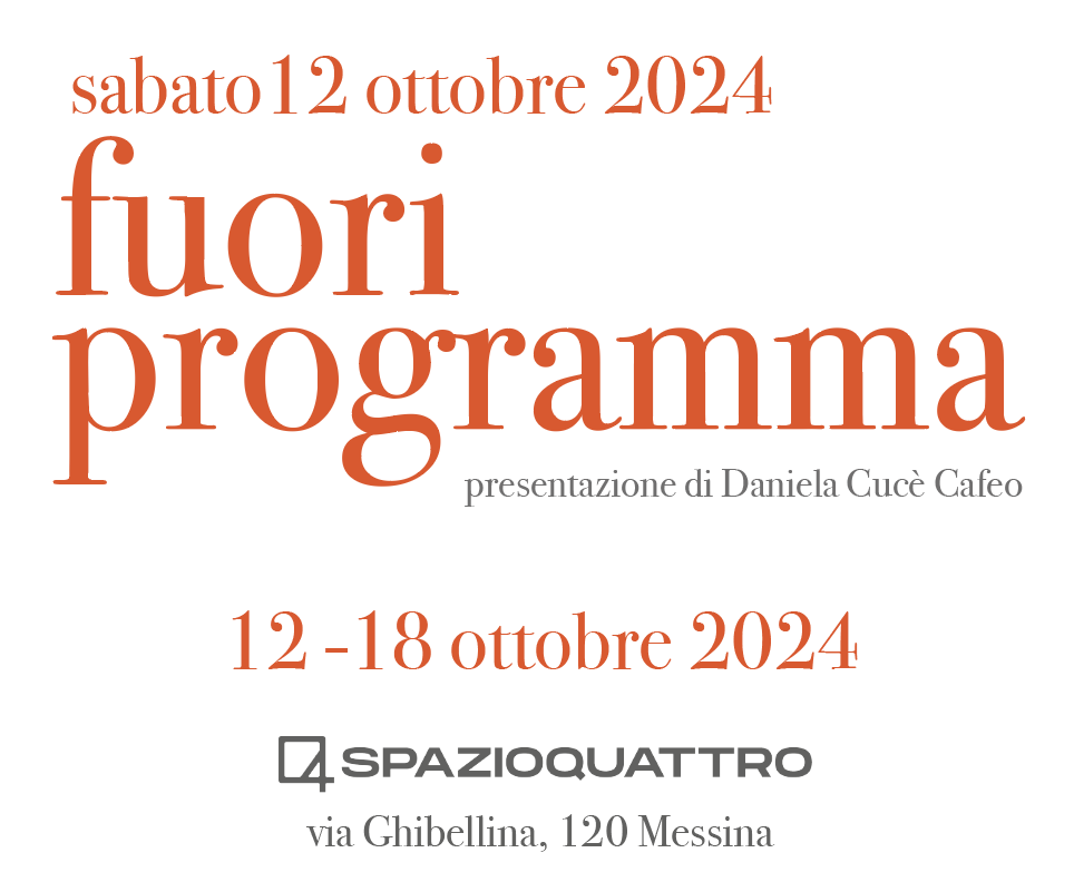 MOSTRE – “Fuori Programma” alla Galleria Spazioquattro