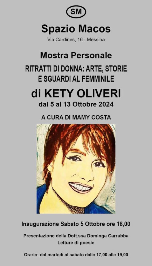 MOSTRA – “Ritratti di donna: Arte, Storie e Sguardi al femminile” a Spazio Macos la personale di Kety Olivieri