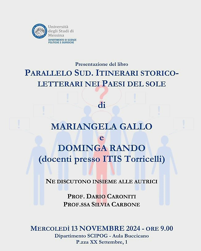LIBRI – Parallelo Sud/ Itinerari storico- letterari nei paesi del sole