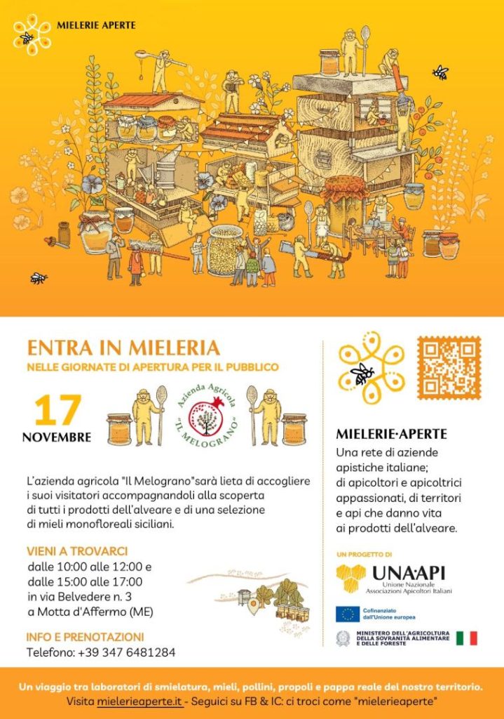MOTTA D’AFFERMO – Mielerie aperte il17 novembre