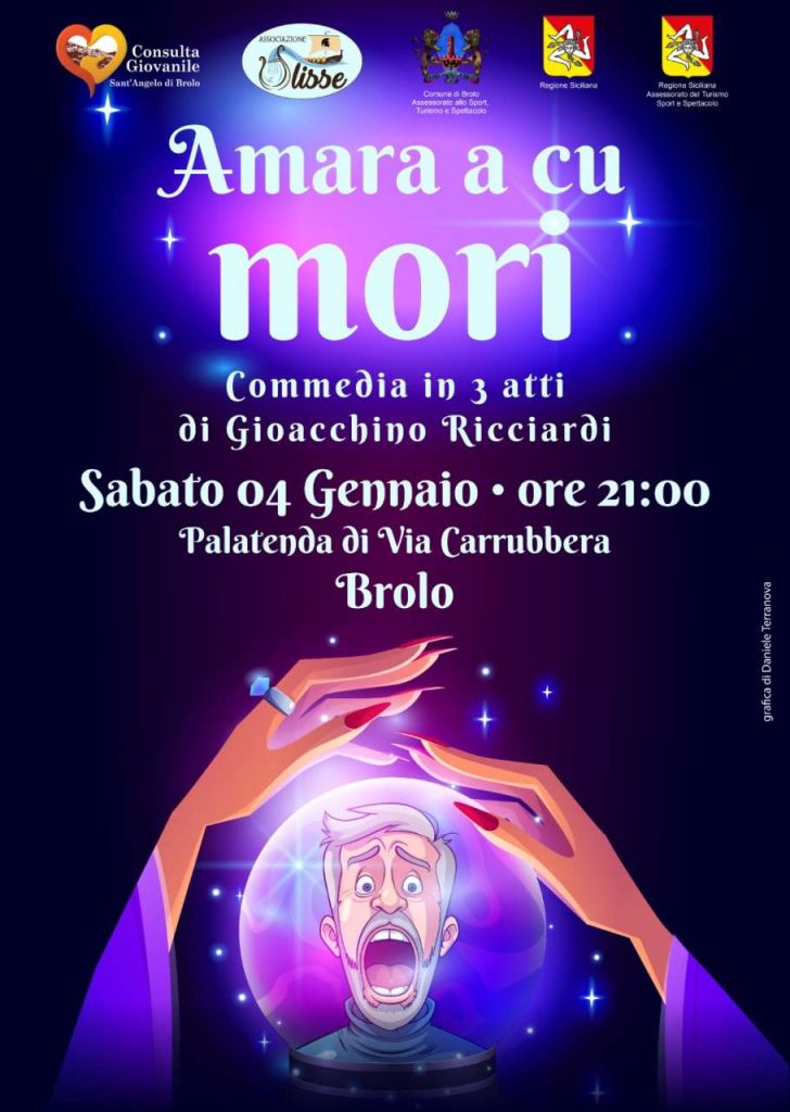 AMARA A CU MORI – Oggi al palatenda di Brolo riprende la stagione teatrale