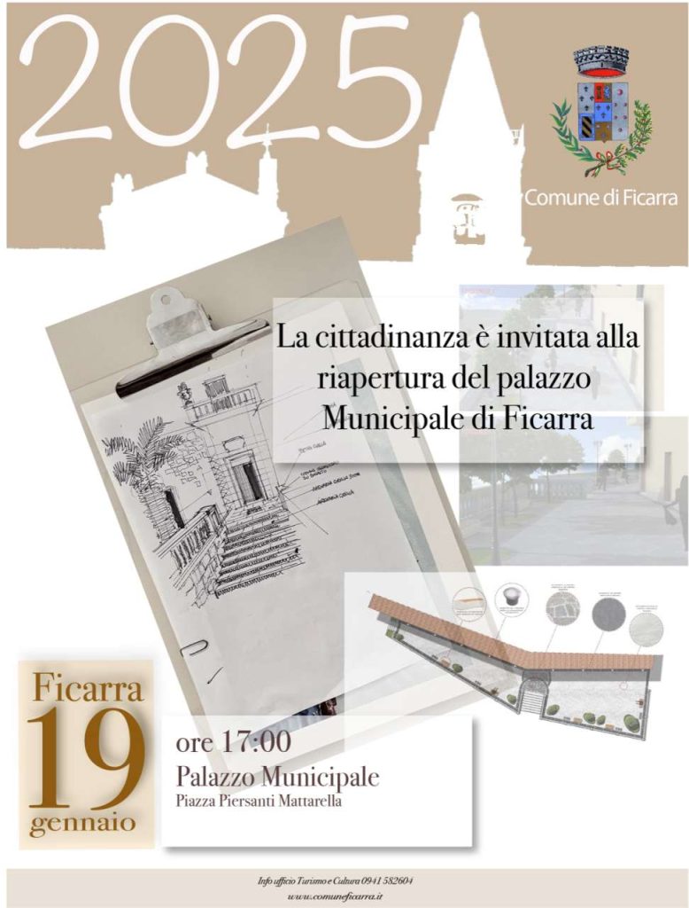 FICARRA – La riapertura del palazzo municipale
