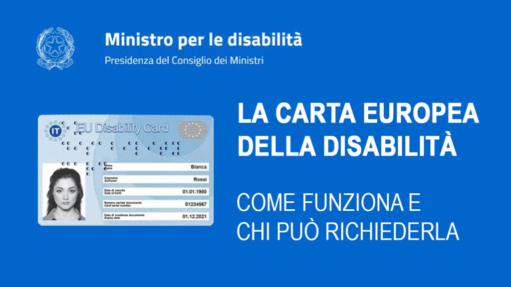 DISABILITY CARD – Uno strumento per promuovere l’inclusione sociale e agevolare i diritti delle persone con disabilità