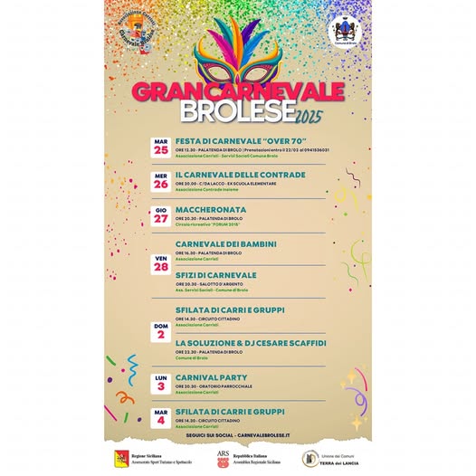 BROLO – Prepariamoci festeggiare il Gran Carnevale 2025