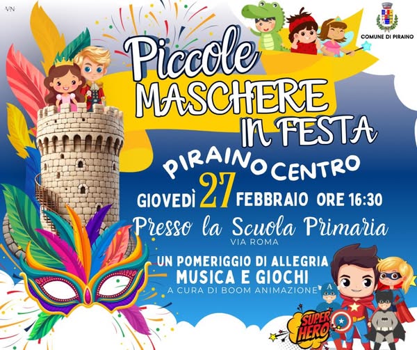 PIRAINO – Piccole Maschere in Festa e altre storie