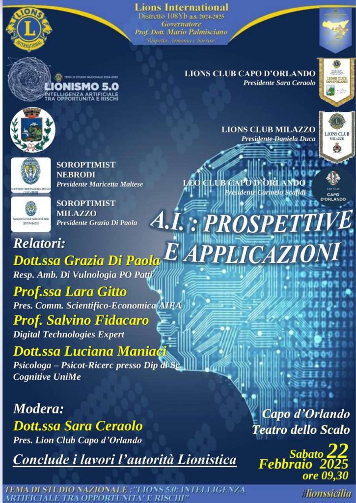 CONVEGNO – A Capo d’Orlando l’Intelligenza Artificiale al centro del dibattito