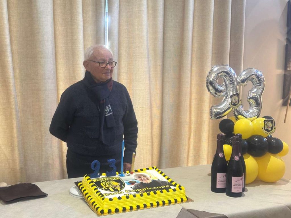 COMPLEANNI – La Tiger degli anni d’oro festeggia i 93 anni del mitico massaggiatore Don Ciccio