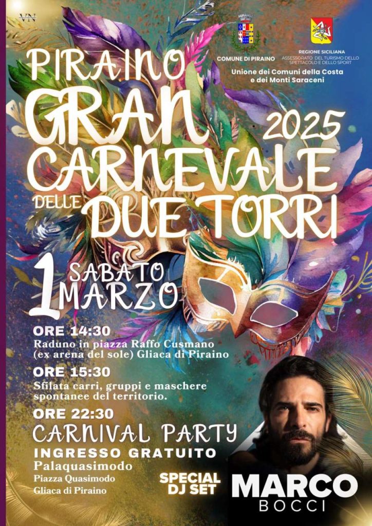 APPUNTAMENTI – Oggi il gran Carnevale delle Due Torri