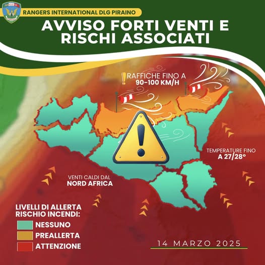 SCIROCCO – Forte vento in provincia di Messina: treni soppressi o in ritardo