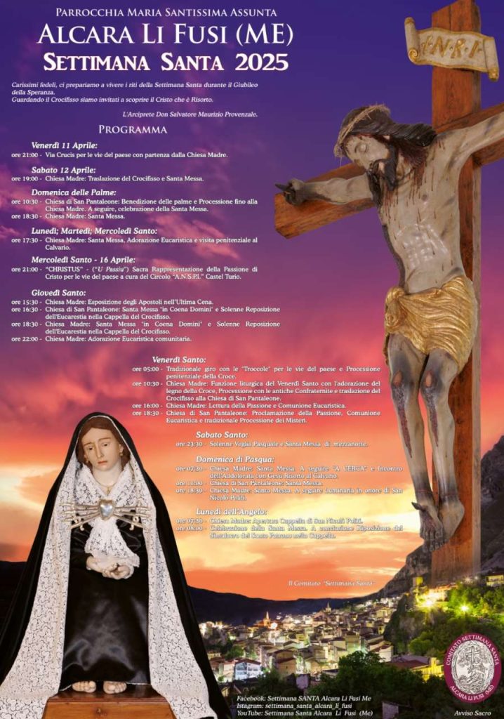 ALCARA LI FUSI – Attesa per i Riti della Settimana Santa