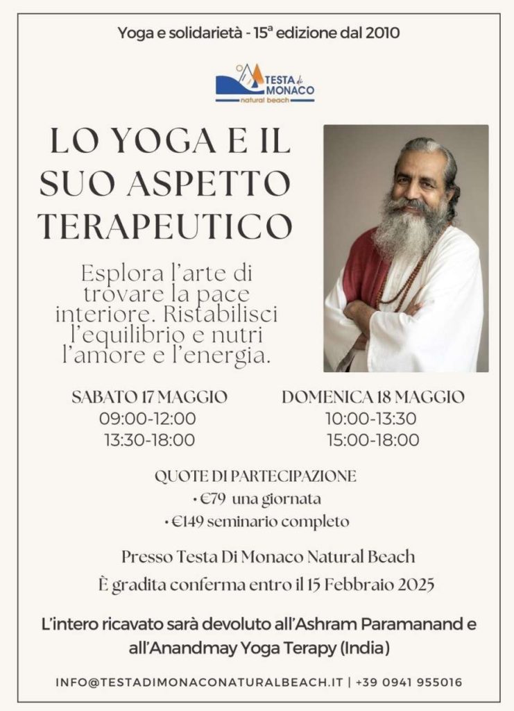 A TESTA DI MONACO – “Lo Yoga e il suo aspetto terapeutico”: a Testa di Monaco due giorni di pratica e solidarietà