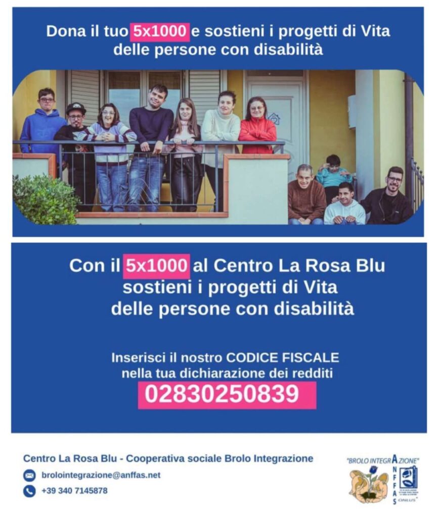IMPEGNO SOCIALE PER LA ROSA BLU – Sostenere la libertà di SCELTA può essere la tua SCELTA