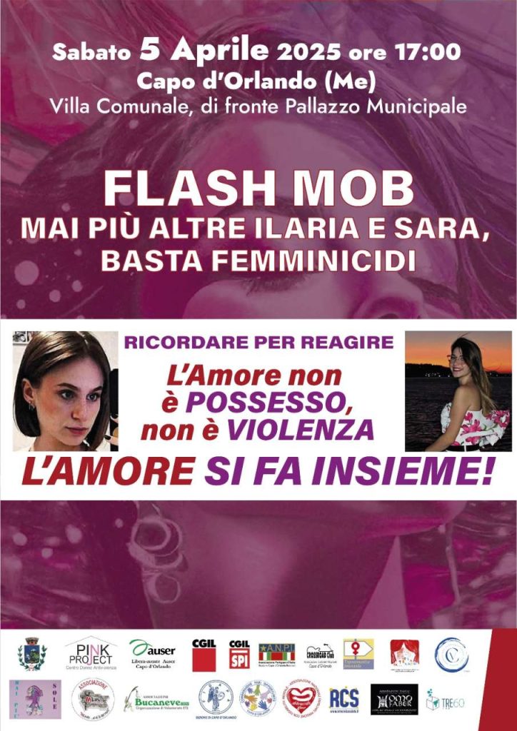FLASH MOB – Oggi Capo d’Orlando dice basta al femminicidio