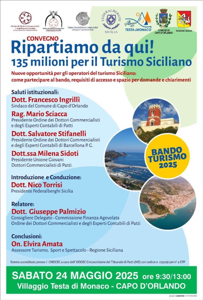 RIPARTIAMO DA QUI – Al Villaggio Testa di Monaco per parlare di nuove opportunità per il turismo