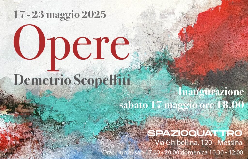 MOSTRE – Le “Opere” di Demetrio Scopelliti alla galleria Spazioquattro